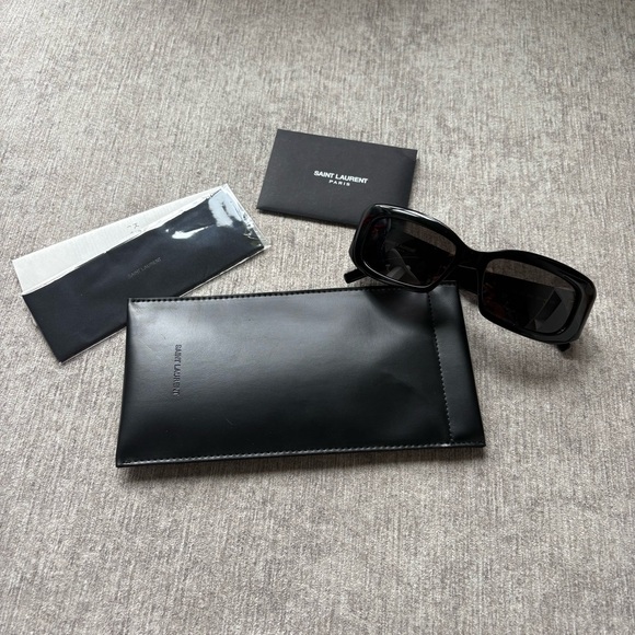 Saint Laurent Black Sunglasses - Picture 7 of 8